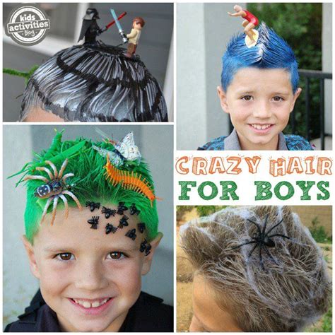 crazy hair day ideas for men|easy school crazy hair day.